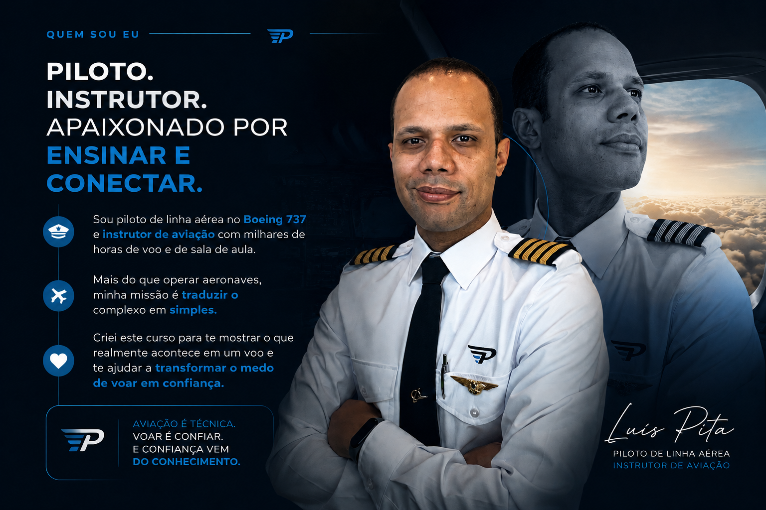 Luis Pita — piloto de linha aérea e instrutor de aviação, Boeing 737